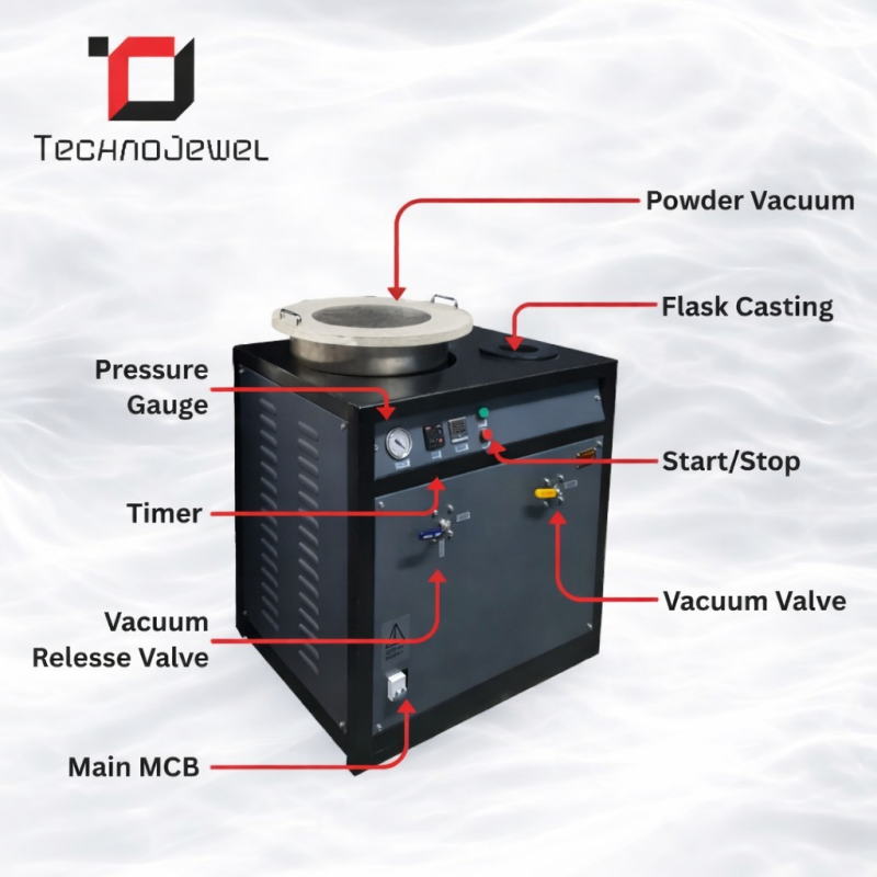 2 in 1 Casting Machine (Casting & Powder Vacuum)